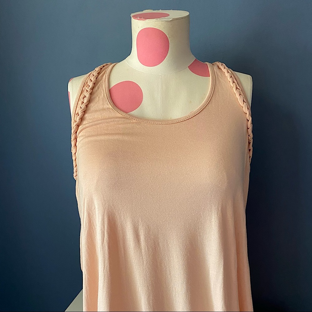 NWT FRANCESCAS Light Pink Tank Top Shift Dress MED
